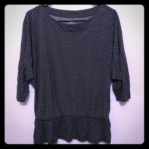 Black and white patterned shirt